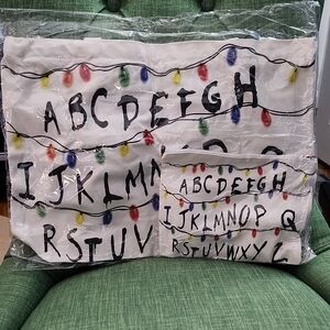 Stranger Things Inspired Tote Bag and Travel Bag Set